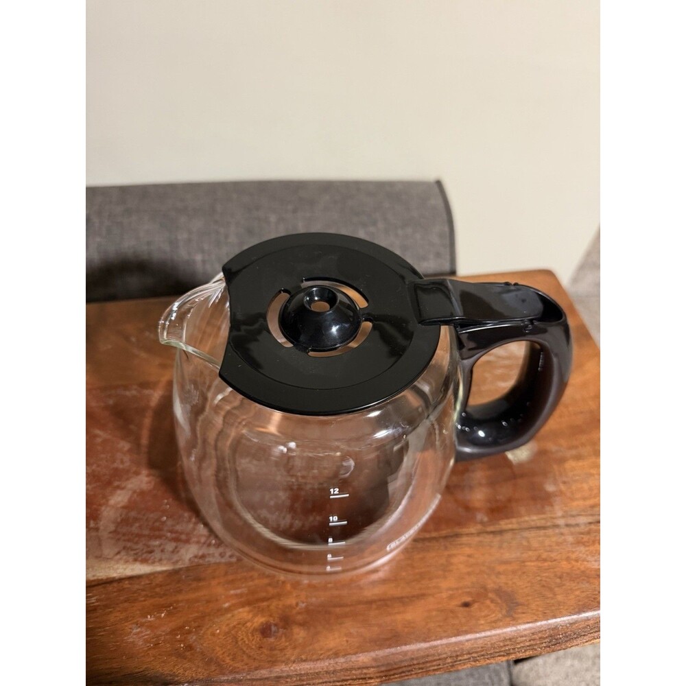 Black & Decker Coffee Pot 12 Cup Glass Carafe Replacement Decanter Black Handle - Picture 5 of 5